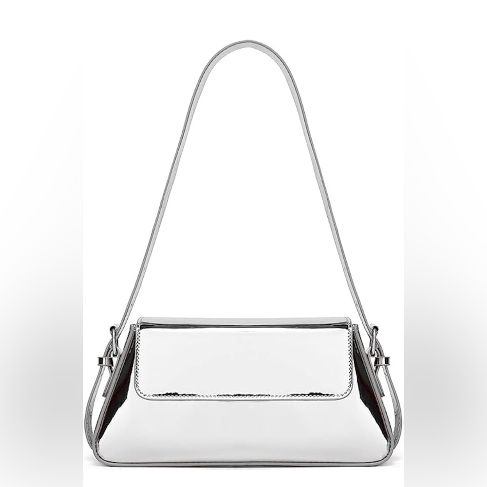 Silver Holographic Shoulder Bag